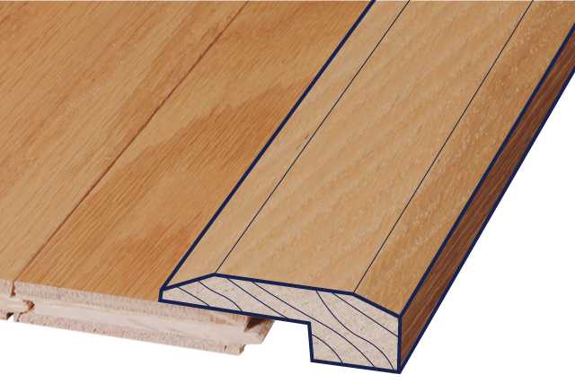 illustration of a threshold for wood molding and trim